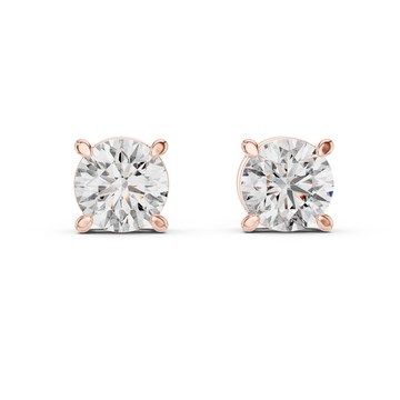 Sparkling Halo Lab Grown Diamond Earrings