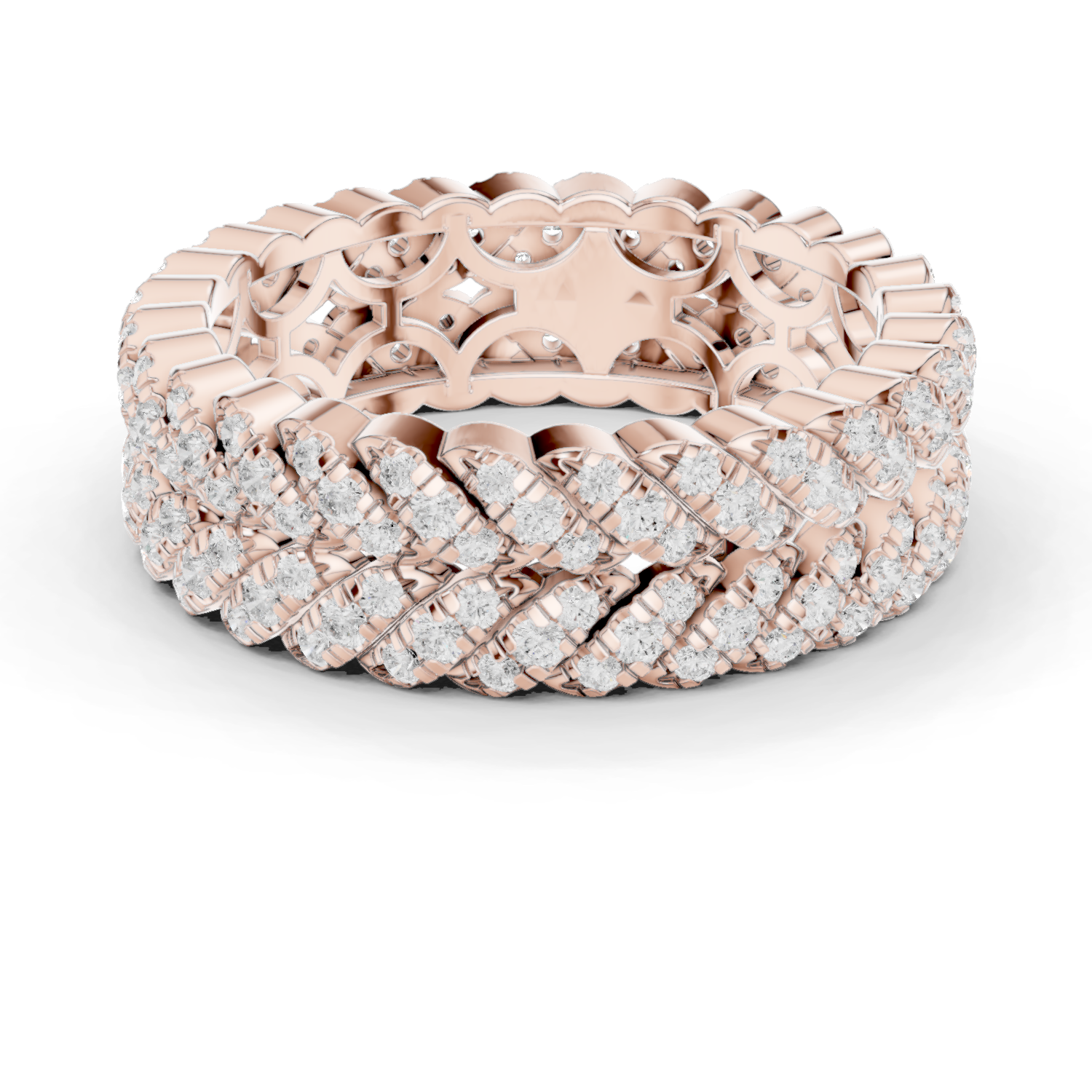 Wheat Sheaf Lab Grown Diamond Teardrop Crown Ring