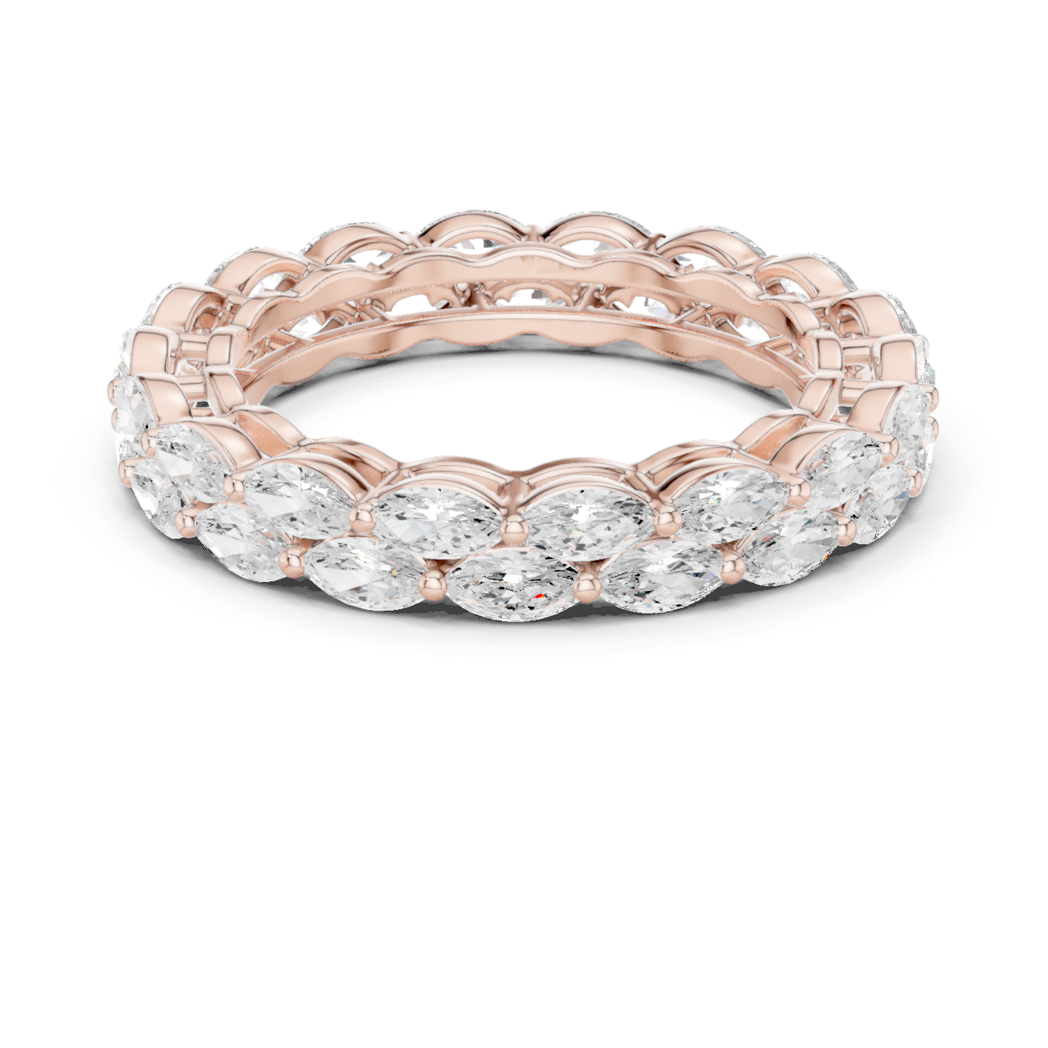 Ivy Vine Lab Grown Diamond Tapered Trio Ring