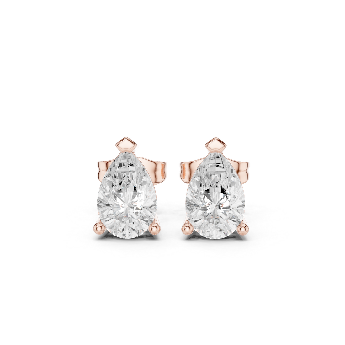 Bold 1.98ct Pear Lab Grown Diamond Earring