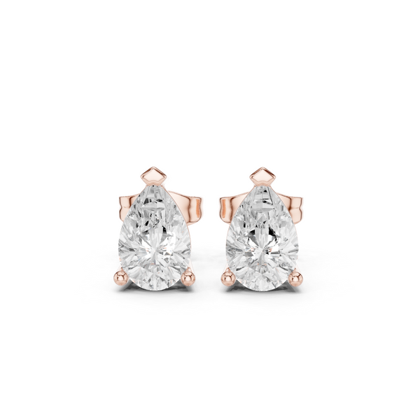 Bold 1.98ct Pear Lab Grown Diamond Earring