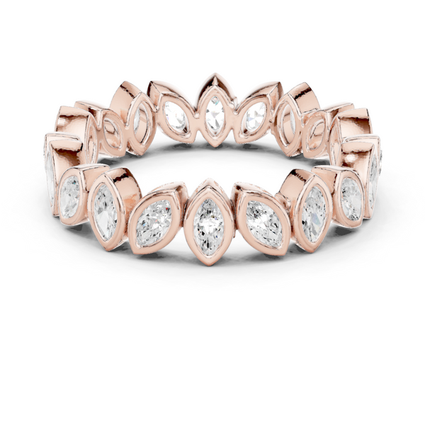 Blue Lupin Lab Grown Diamond Botanical Halo Ring