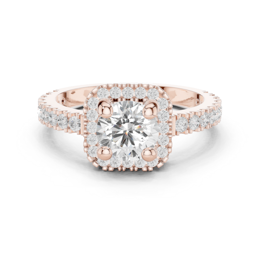 Sage Brush Lab Grown Diamond Floating Halo Ring