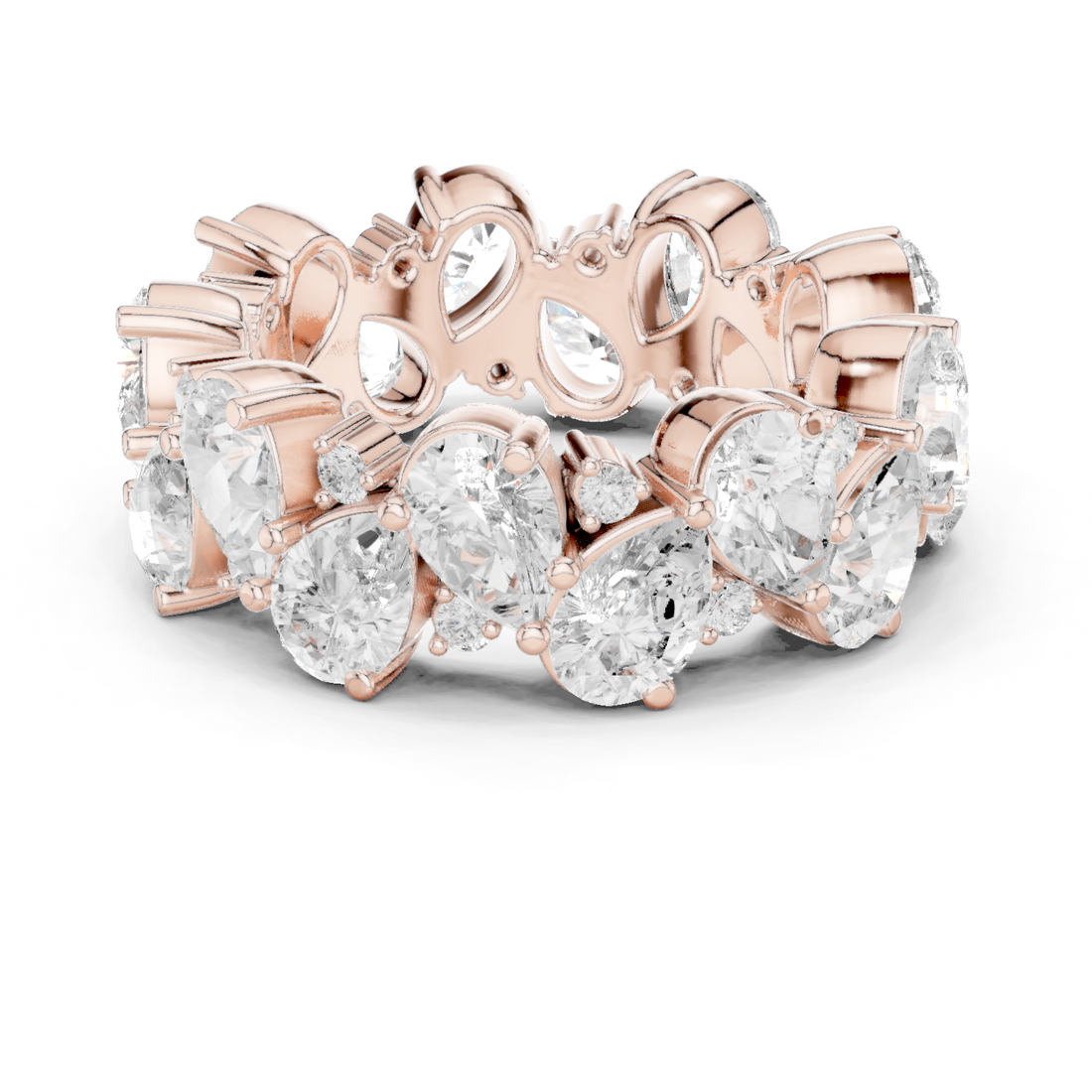 Ocean Trace Lab Grown Diamond Split Shank Ring