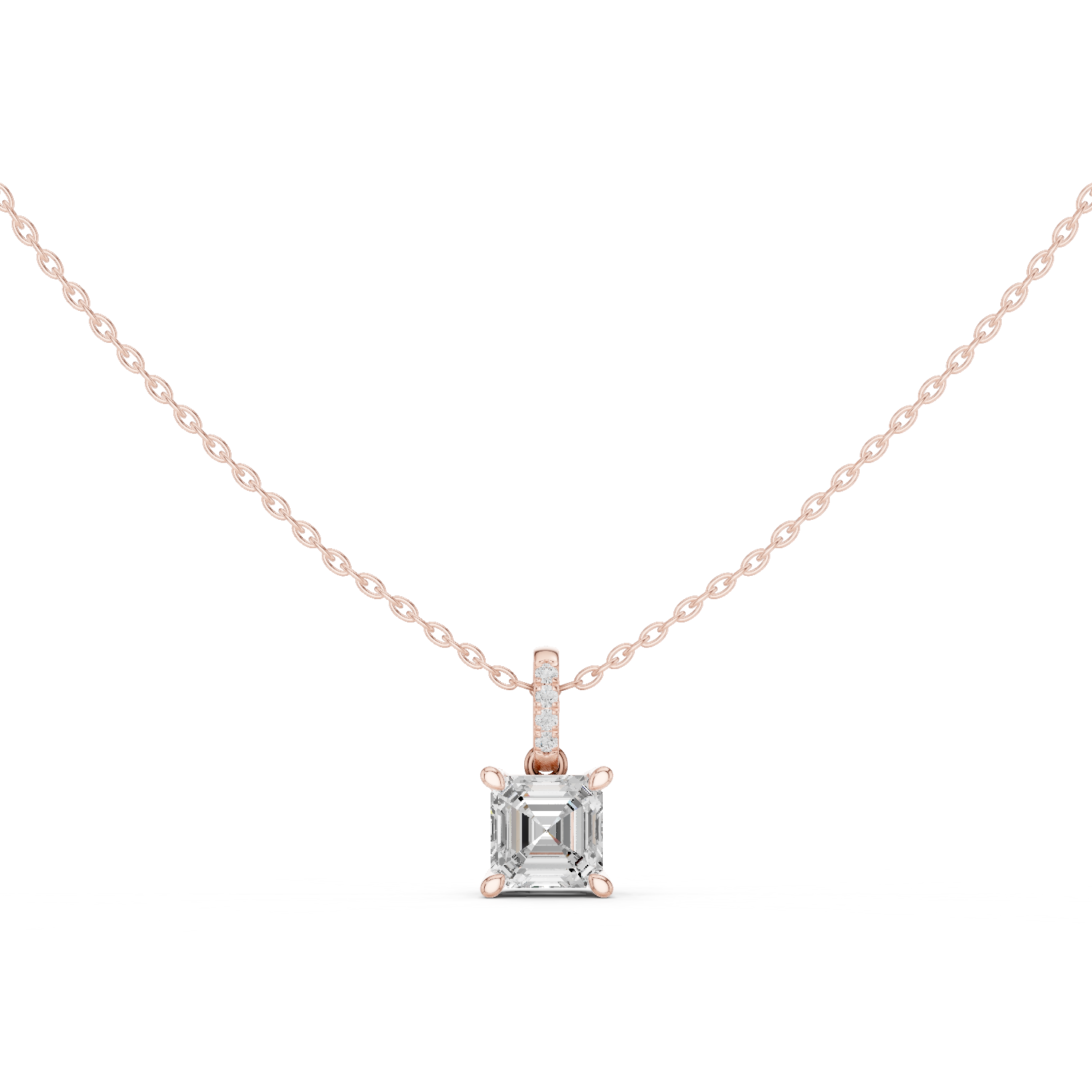 1.5 ct Asscher Diamond Lab Grown Diamond Ring