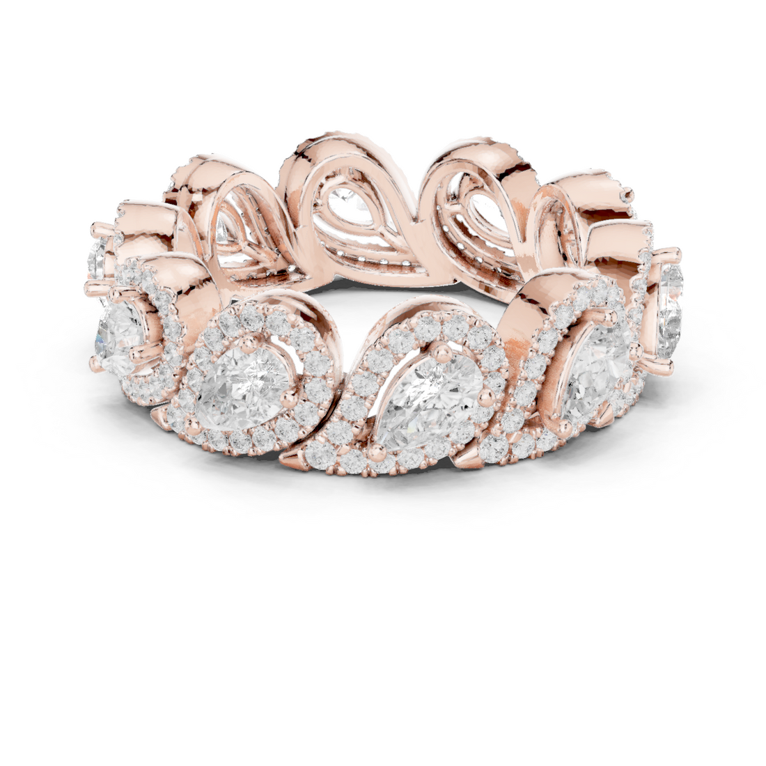 Twilight Veil Lab Grown Diamond Vintage Filigree Ring