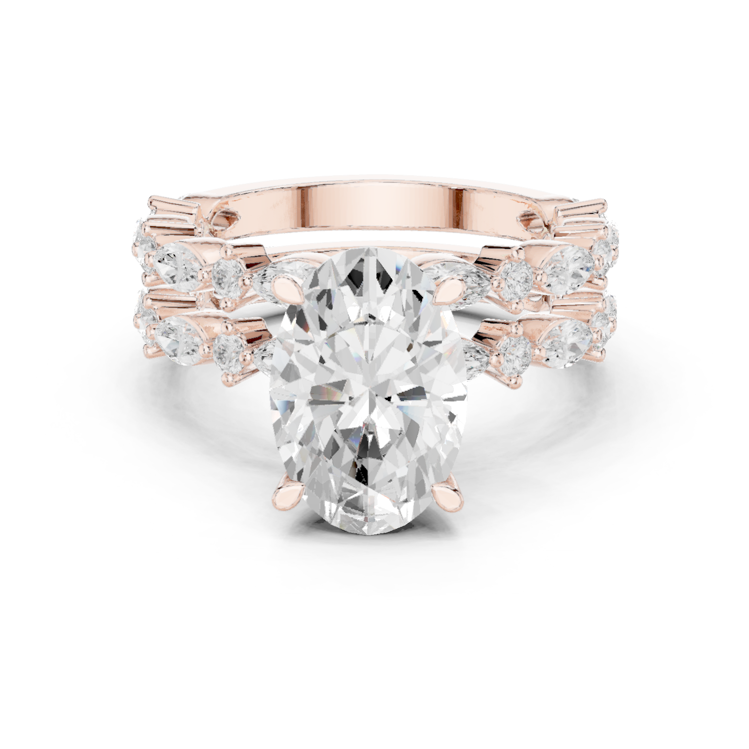 Coral Reef Lab Grown Diamond Two Tone Solitaire