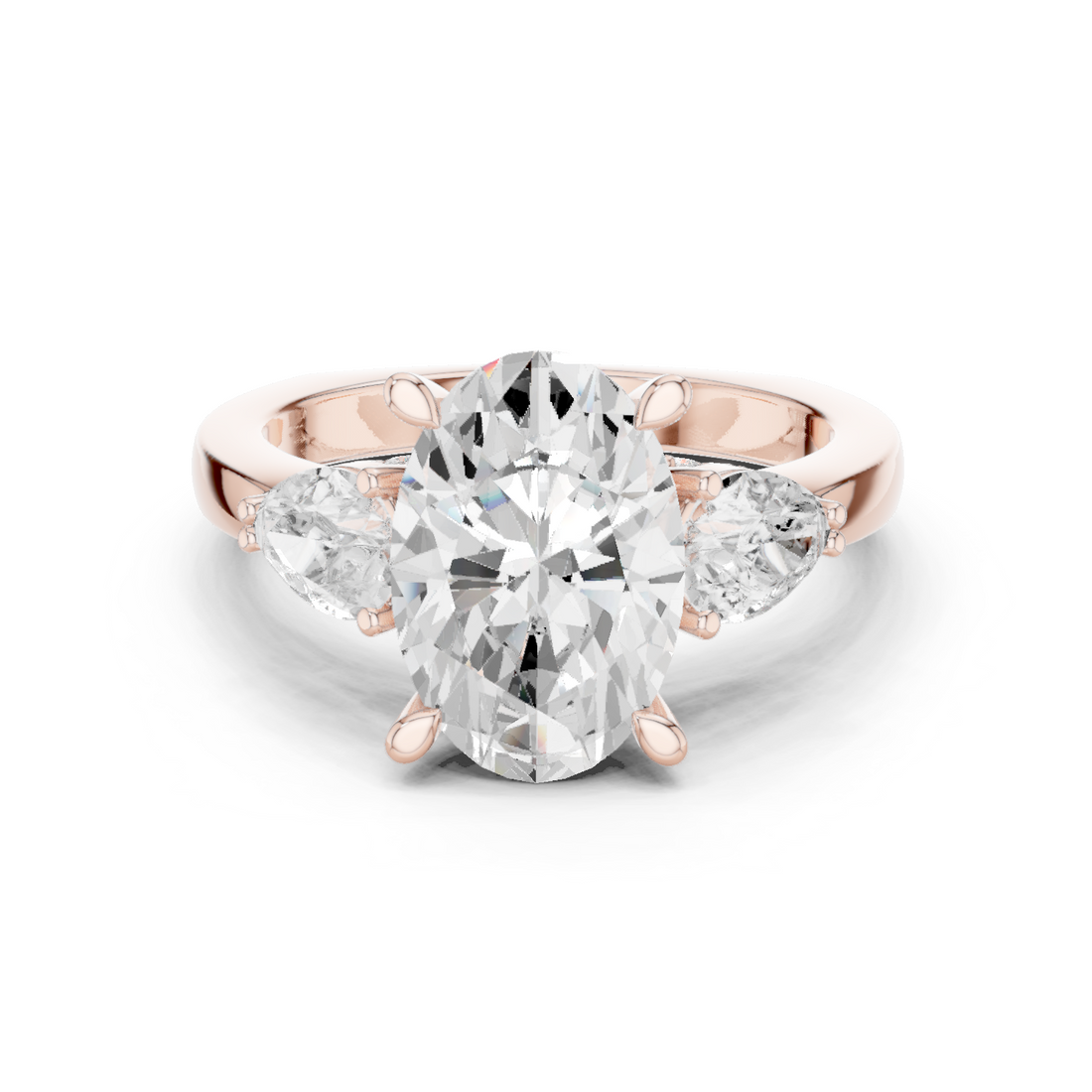 Coastal Cliff Lab Grown Diamond Swirl Bypass Ring