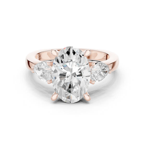 Coastal Cliff Lab Grown Diamond Swirl Bypass Ring