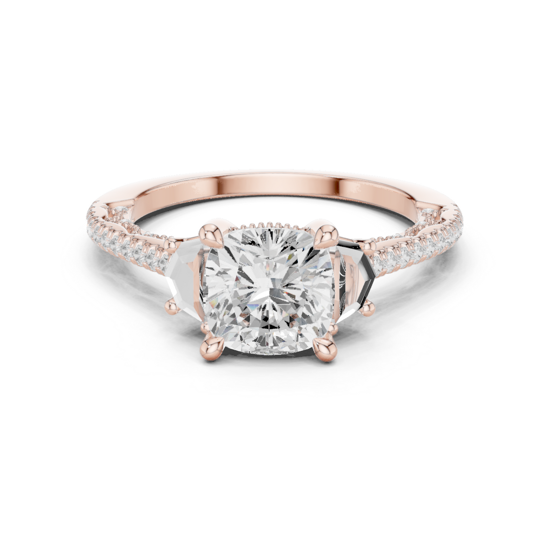 Moorland Mist Lab Grown Diamond Elevated Solitaire Ring