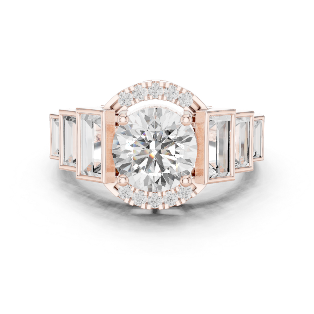 Lark Spur Lab Grown Diamond Channel Solitaire Ring