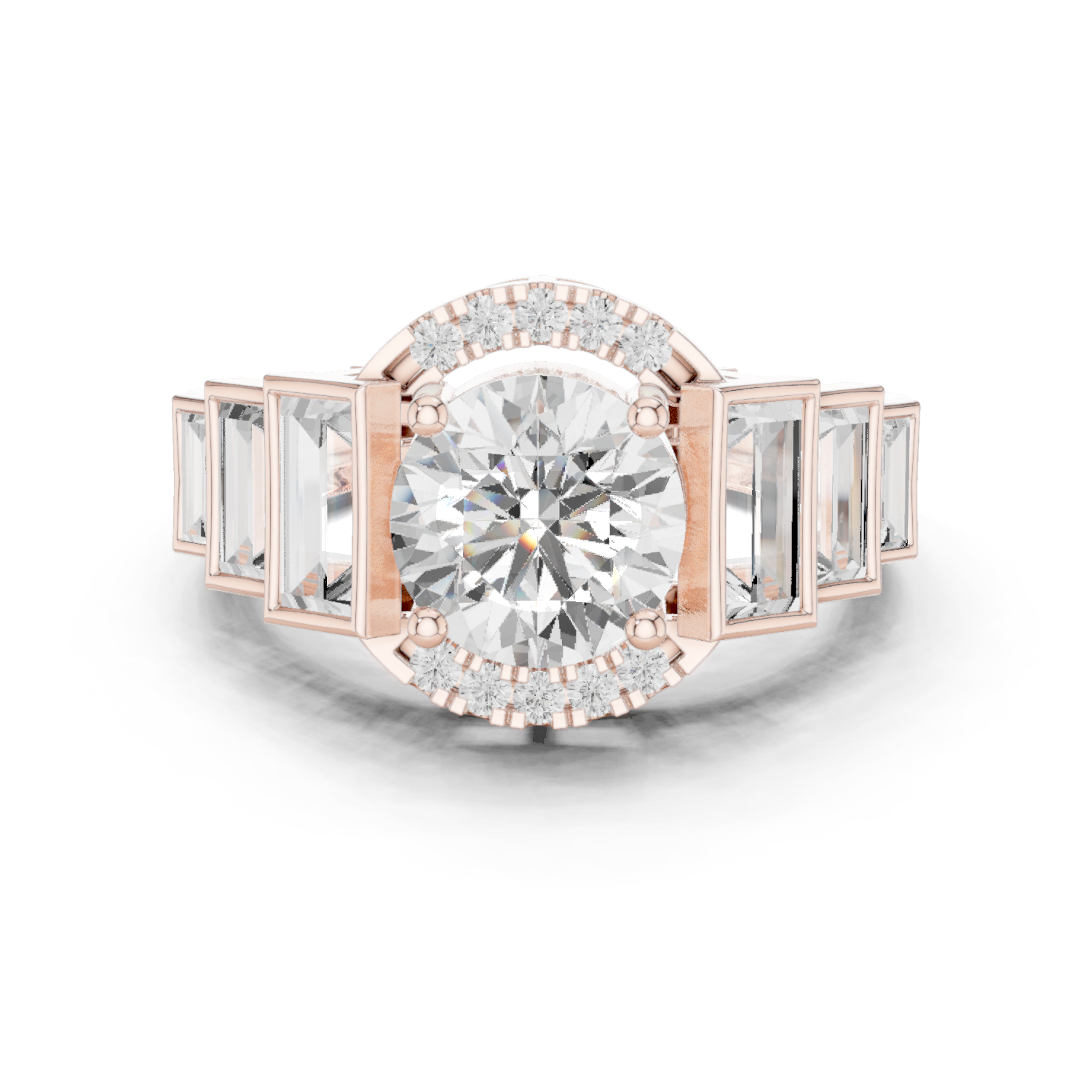 Lark Spur Lab Grown Diamond Channel Solitaire Ring