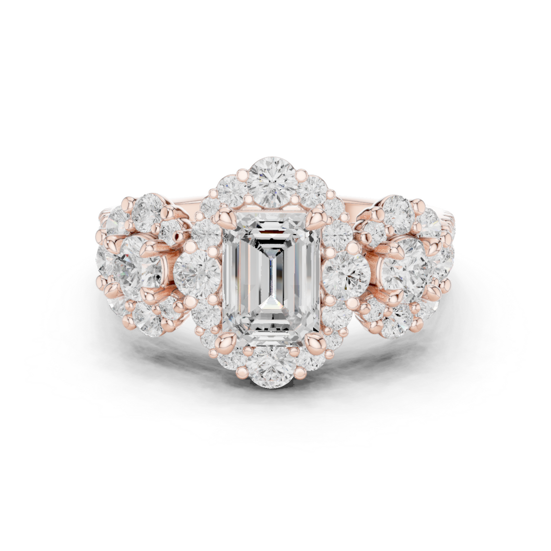 Meadow Frost Lab Grown Diamond Pave Cluster Ring
