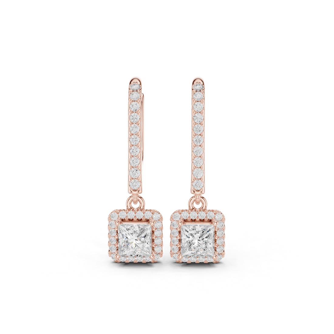 Regal Princess Round Diamond Lab Grown Diamond Earring