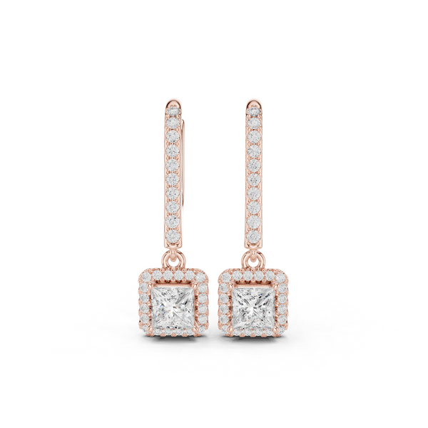 Regal Princess Round Diamond Lab Grown Diamond Earring