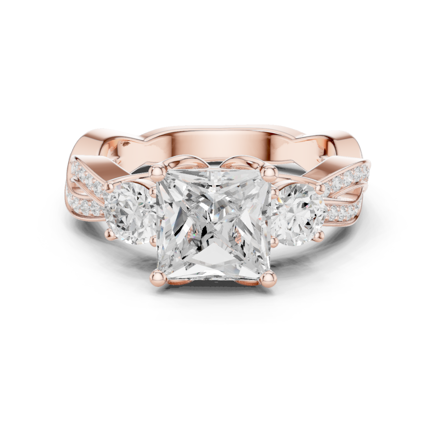 Arctic Ice Lab Grown Diamond Matte Solitaire