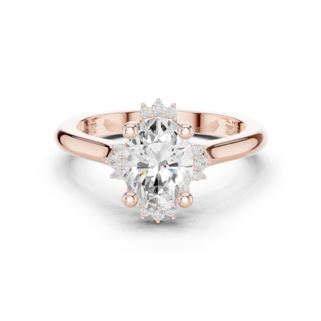 Moorland Glow Lab Grown Diamond Offset Art Ring