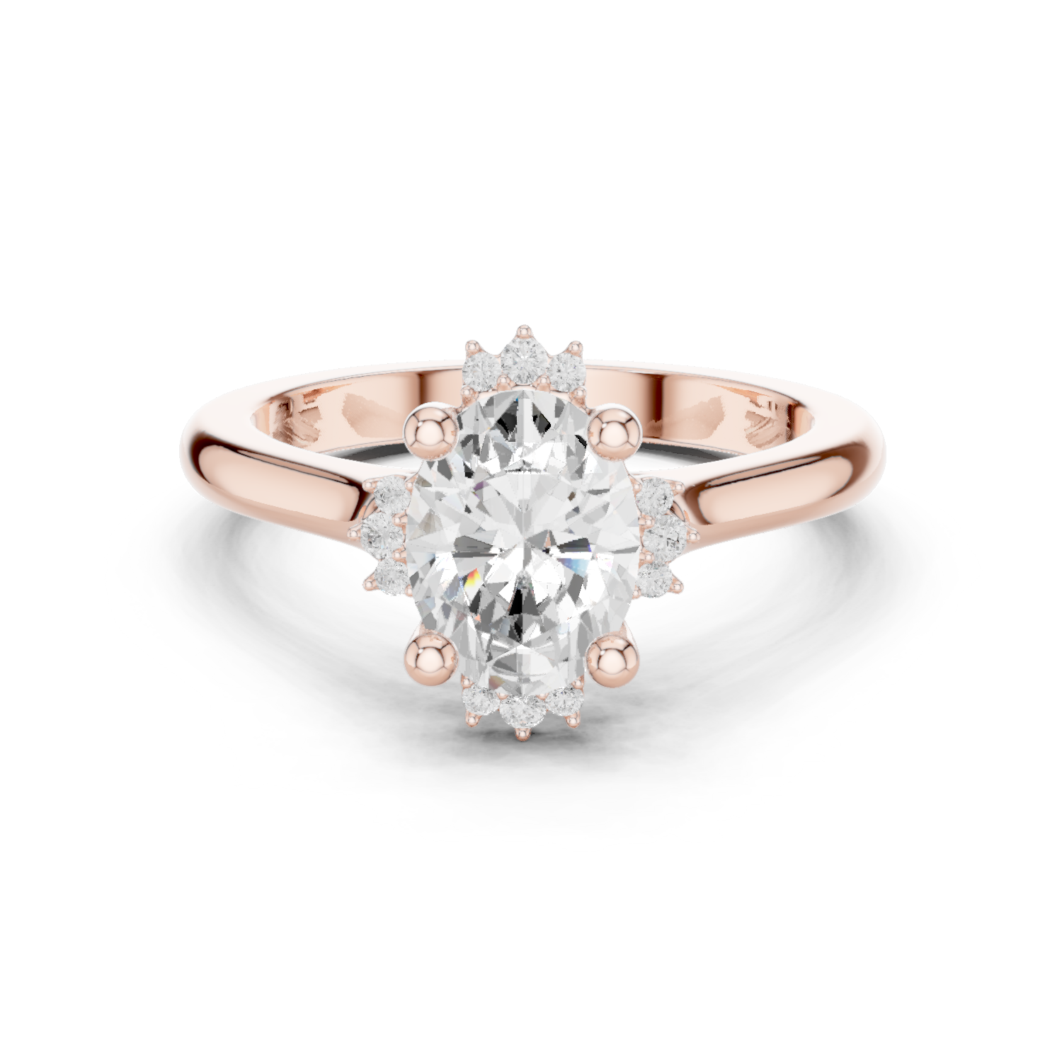 Moorland Glow Lab Grown Diamond Offset Art Ring