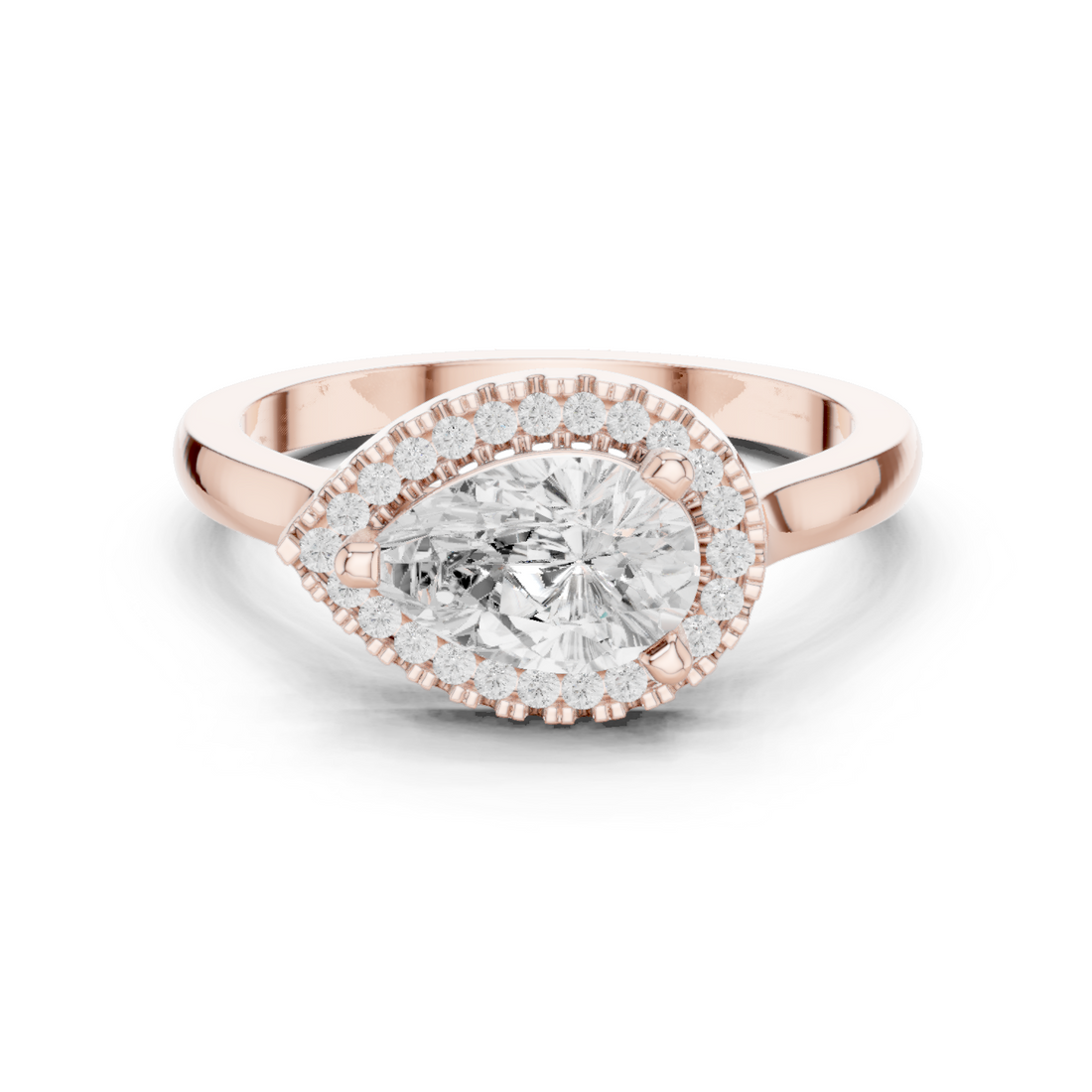 Orchid Petal Lab Grown Diamond Two Tone Solitaire