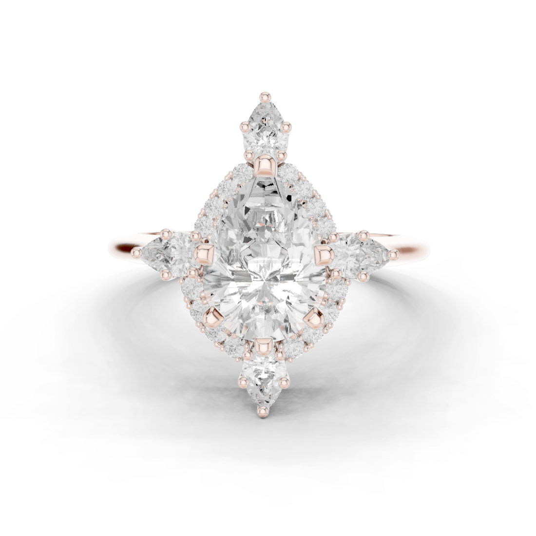 Prim Rose Lab Grown Diamond Hidden Basket Ring