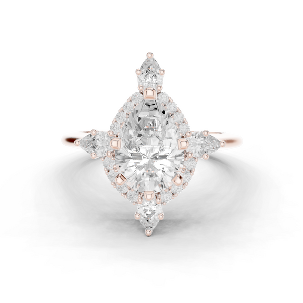 Prim Rose Lab Grown Diamond Hidden Basket Ring
