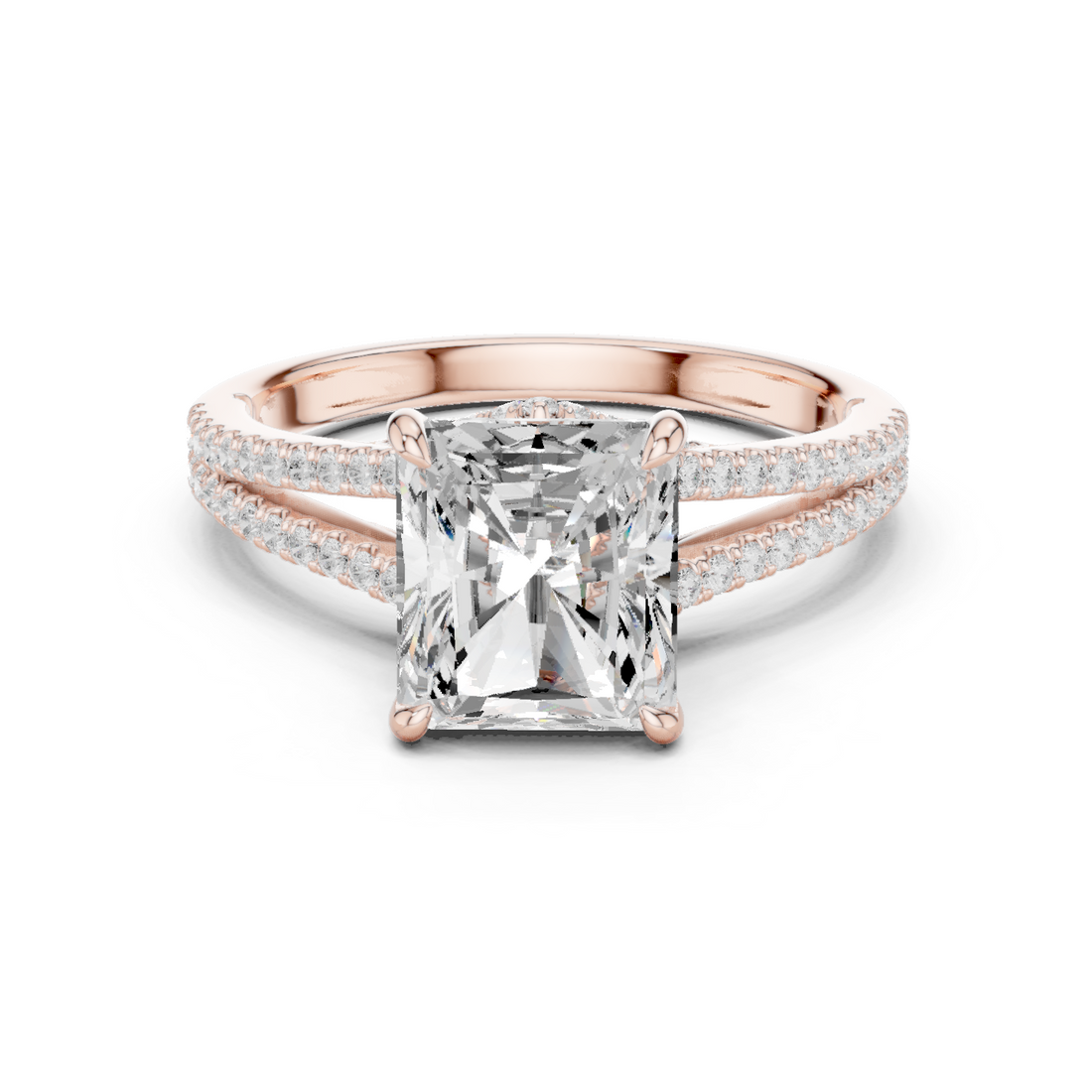 Poppy Field Lab Grown Diamond Wave Contour Band