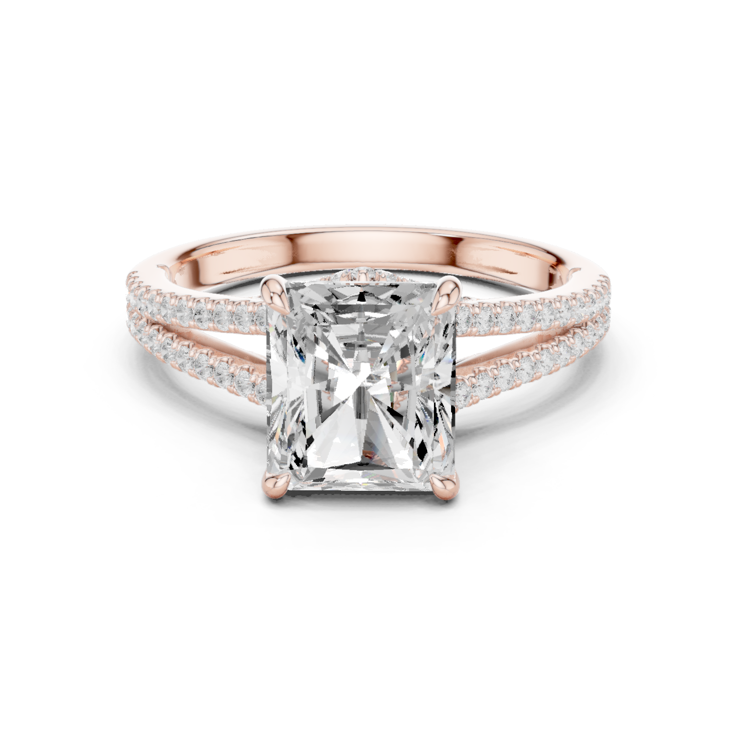 Poppy Field Lab Grown Diamond Wave Contour Band