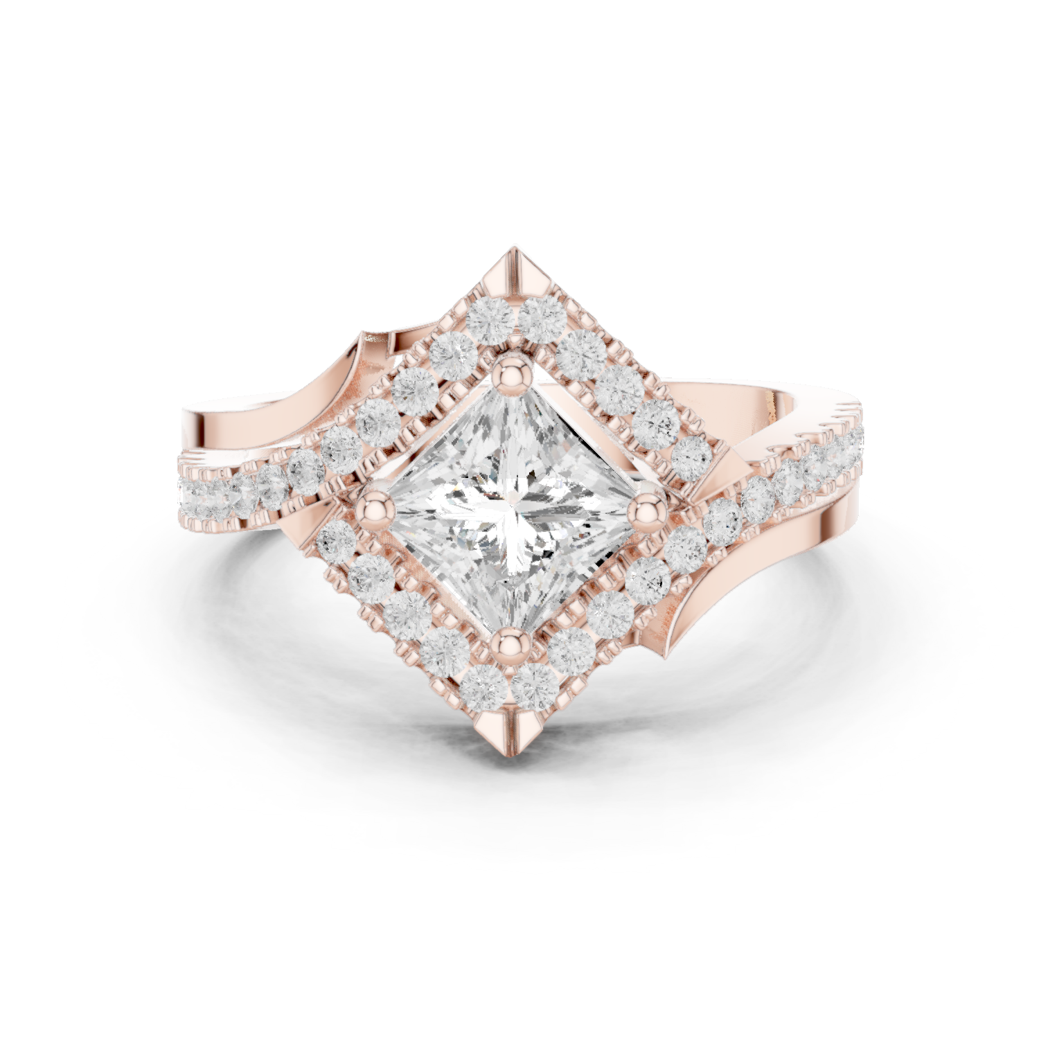 Glacier Peak Lab Grown Diamond Baguette Ring