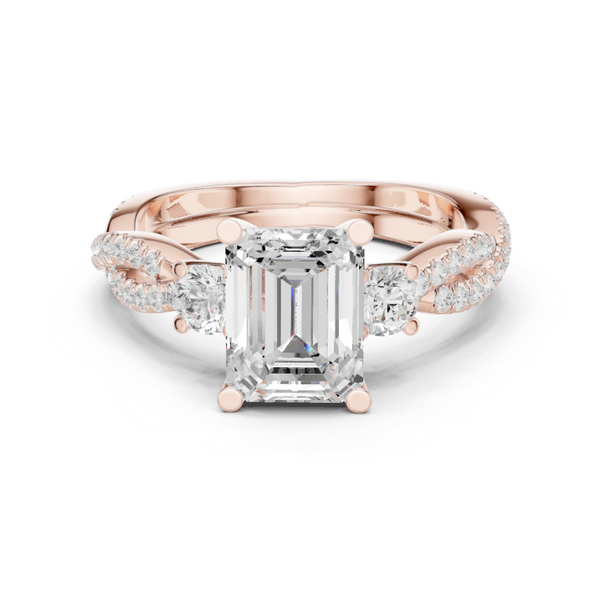 Island Breeze Lab Grown Diamond Three Stone Ring