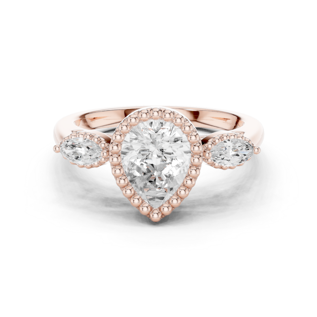 Willow Branch Lab Grown Diamond Botanical Halo Ring
