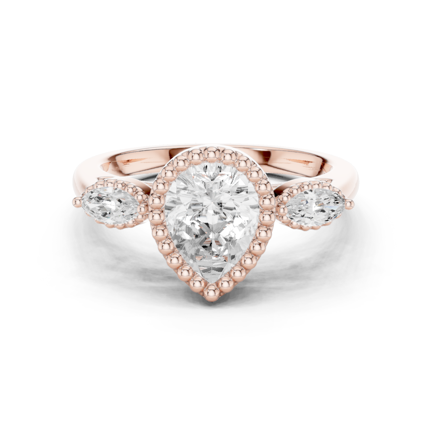 Willow Branch Lab Grown Diamond Botanical Halo Ring