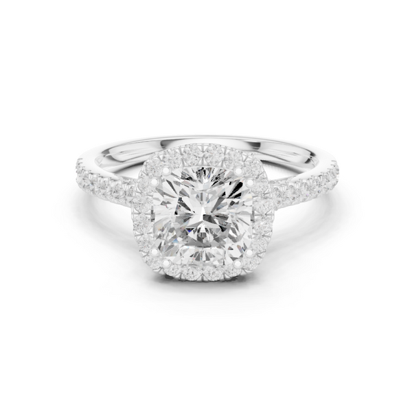 Lava Rock Lab Grown Diamond Split Path Ring