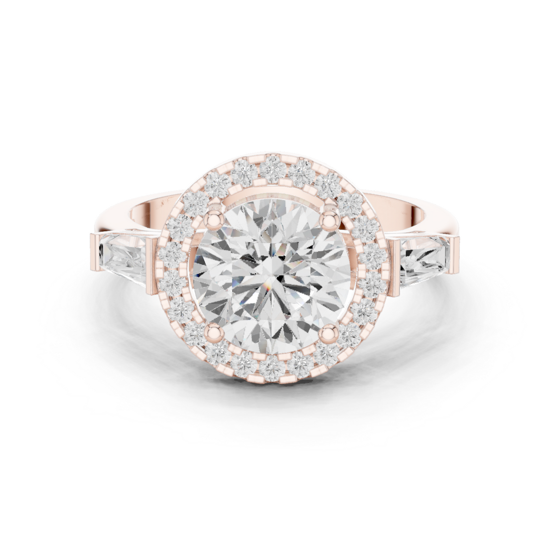 Iris Bloom Lab Grown Diamond Elevated Wire Ring