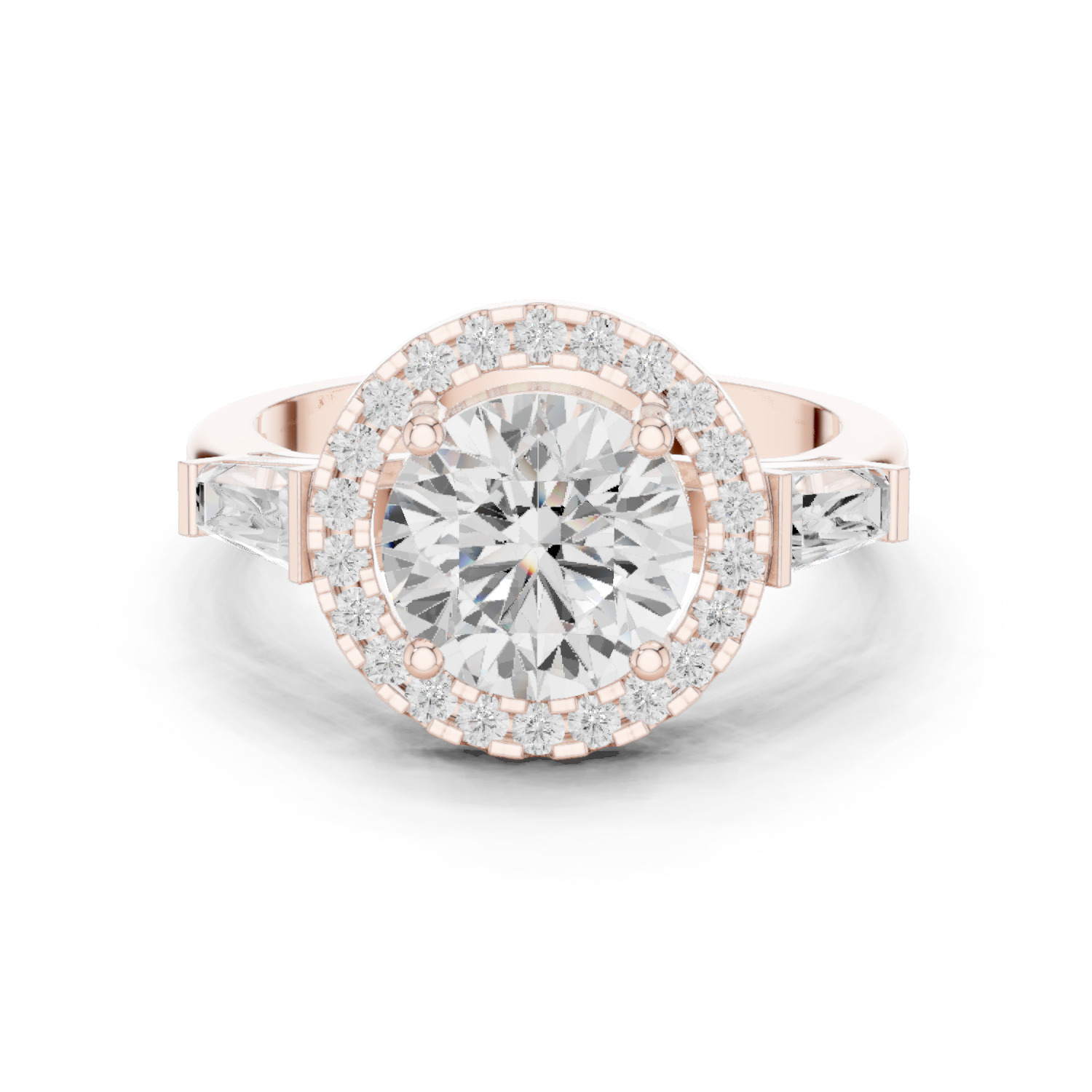 Iris Bloom Lab Grown Diamond Elevated Wire Ring