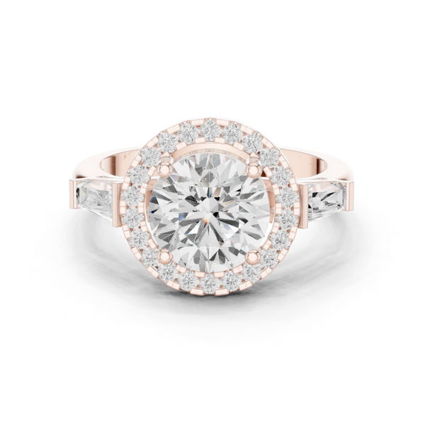 Iris Bloom Lab Grown Diamond Elevated Wire Ring