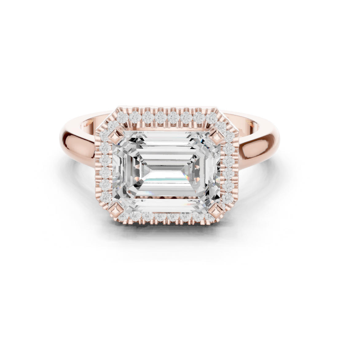 Peak Frost Lab Grown Diamond Cluster Band Ring