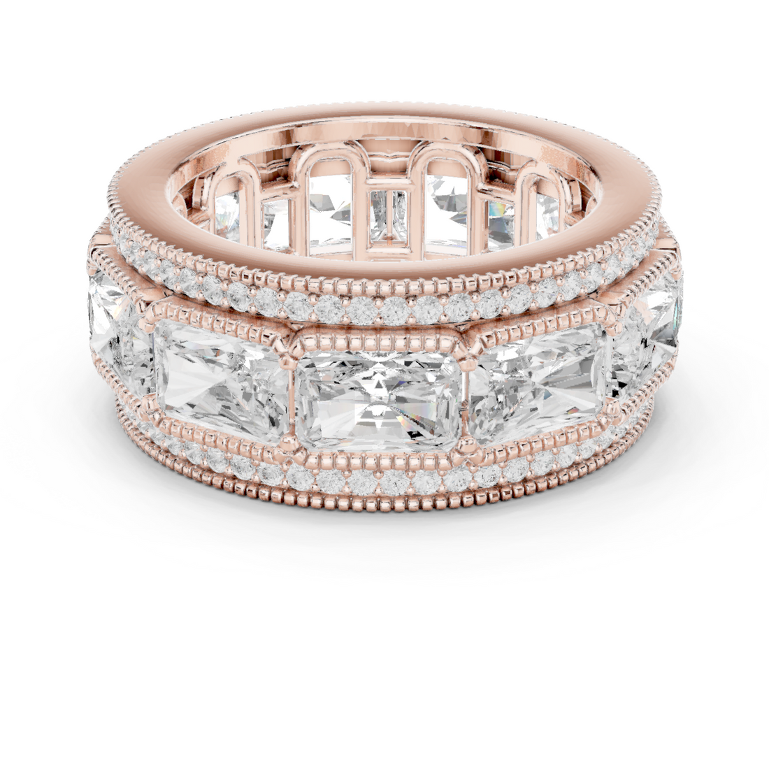Valley Dew Lab Grown Diamond Contour Stack Ring