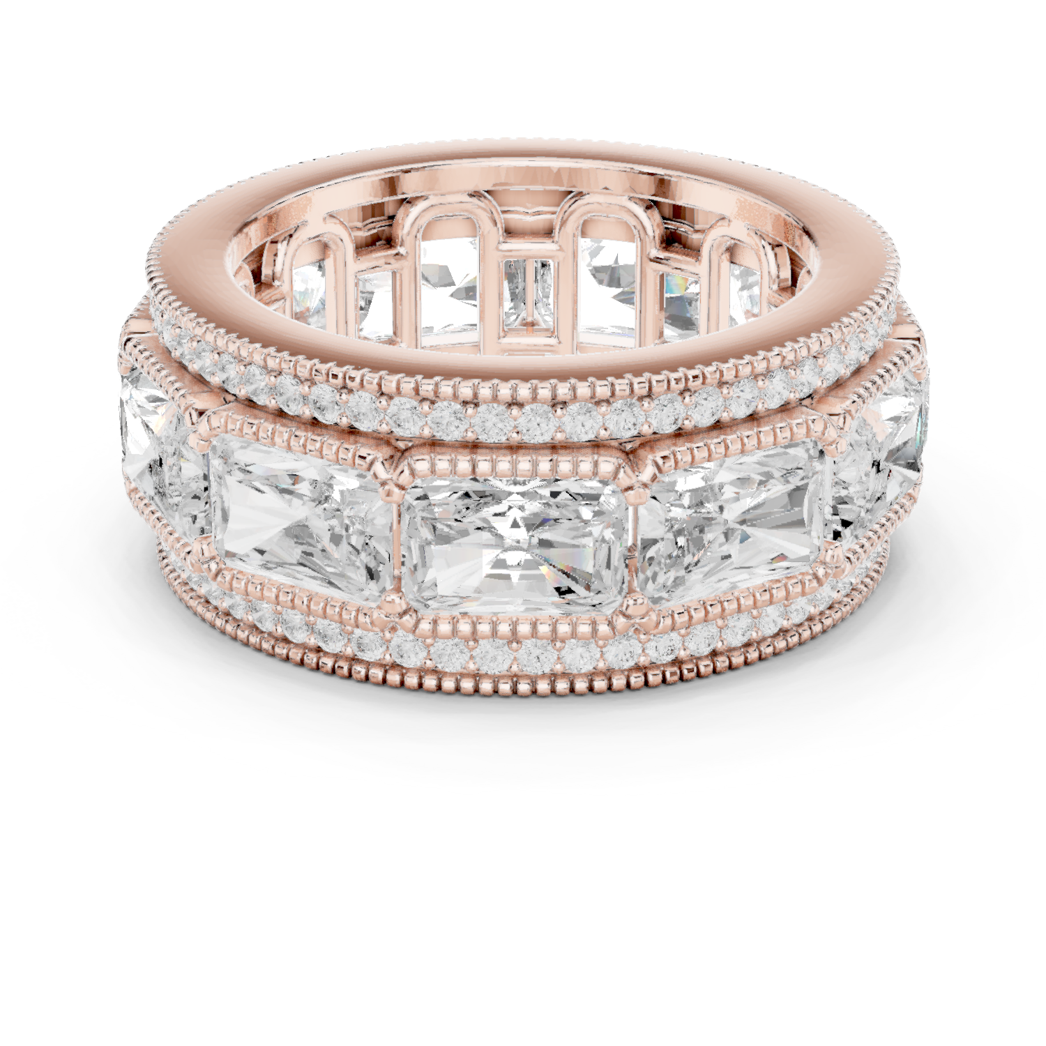 Valley Dew Lab Grown Diamond Contour Stack Ring