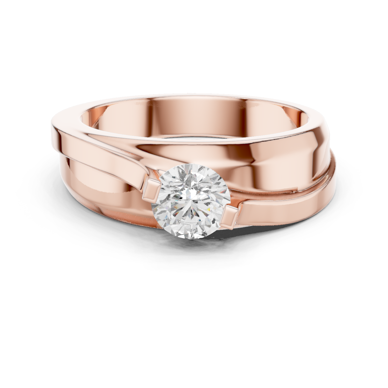 Round Solitaire Diamond Lab Grown Diamond Ring 0.8ct
