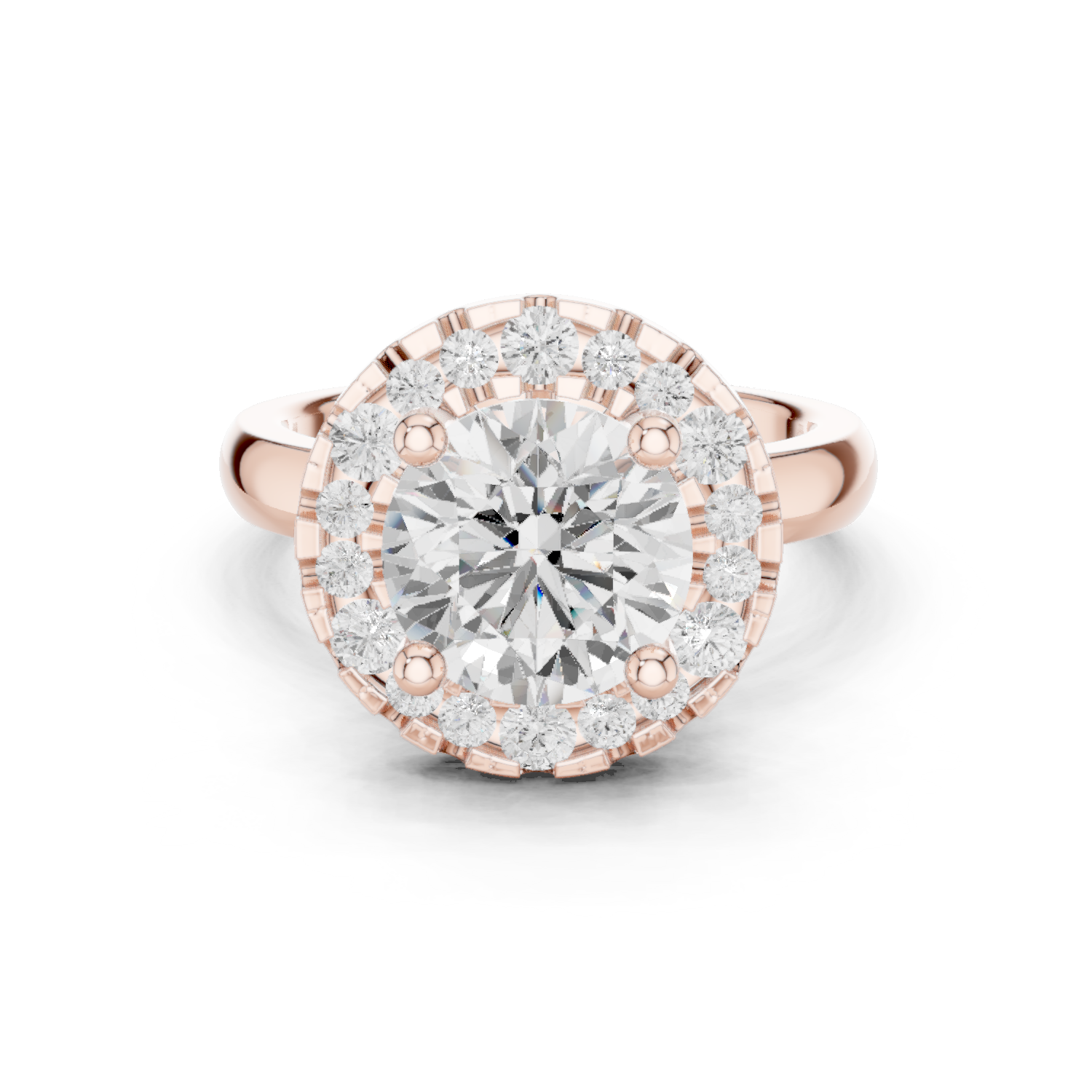 Honey Bee Lab Grown Diamond Teardrop Crown Ring