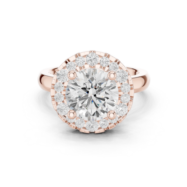 Honey Bee Lab Grown Diamond Teardrop Crown Ring