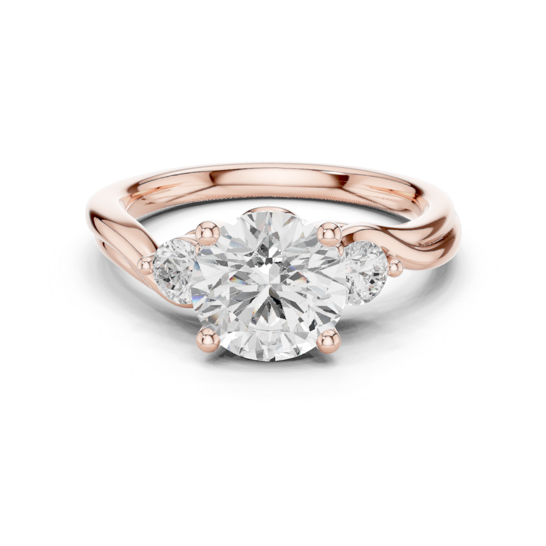 Desert Mist Lab Grown Diamond Halo Bridal Ring