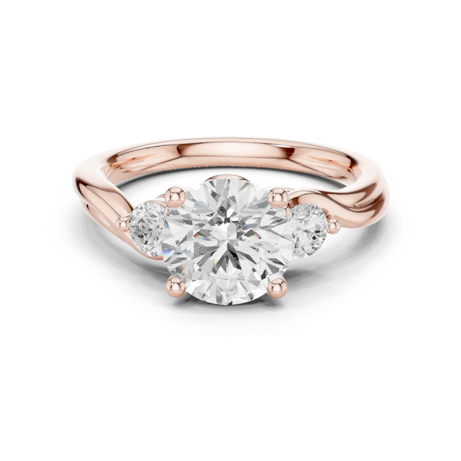 Desert Mist Lab Grown Diamond Halo Bridal Ring