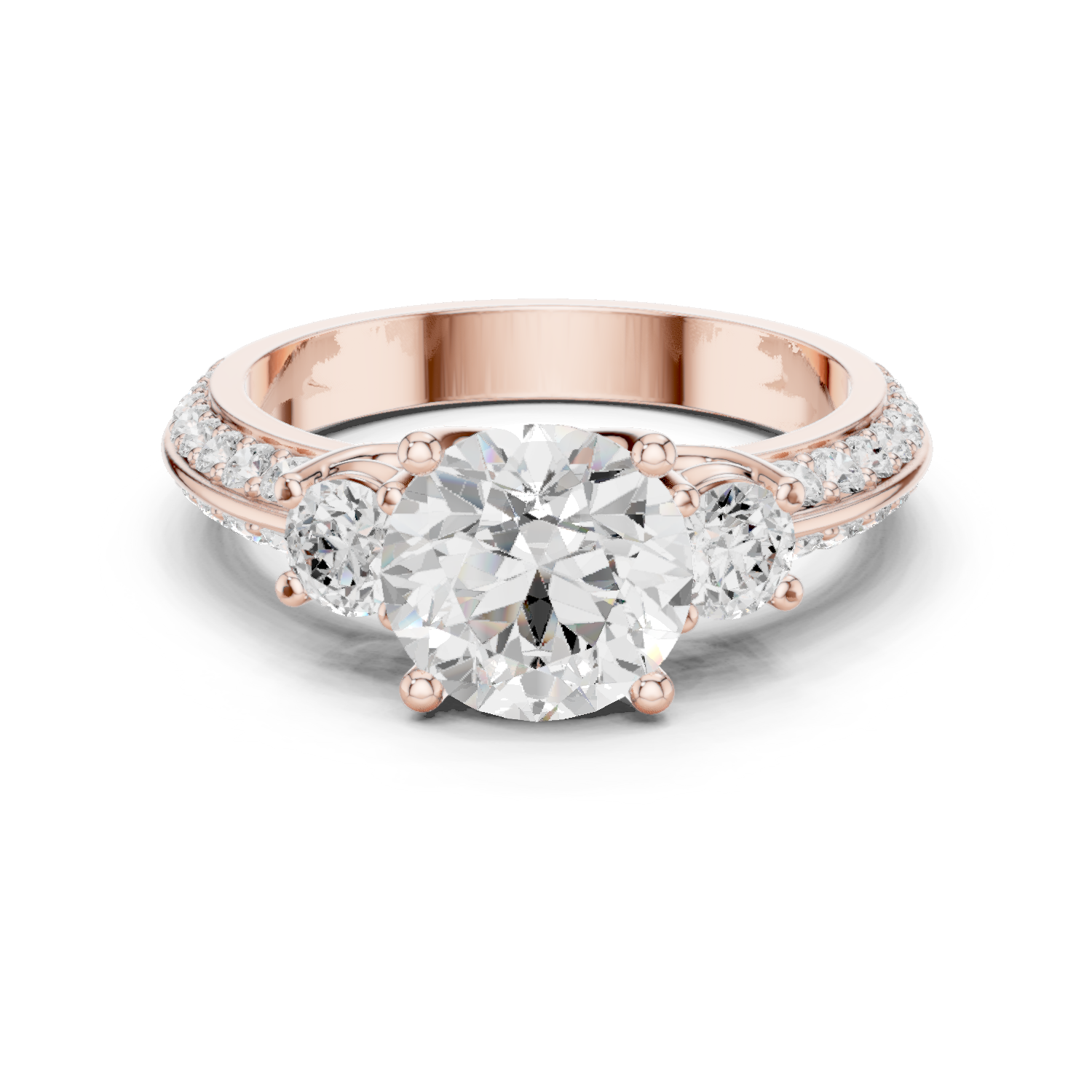 Fox Glove Lab Grown Diamond Cushion Halo Ring