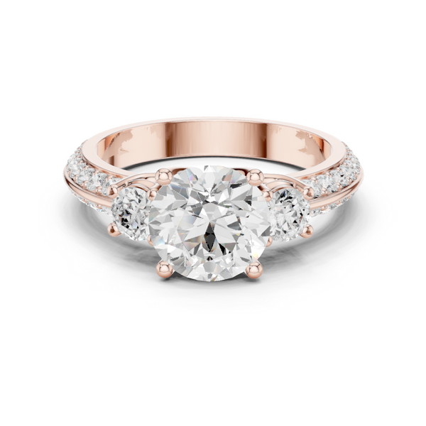 Fox Glove Lab Grown Diamond Cushion Halo Ring