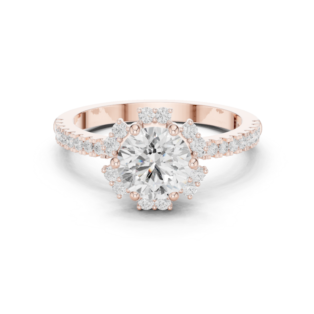 Oasis Bloom Lab Grown Diamond Octagon Halo