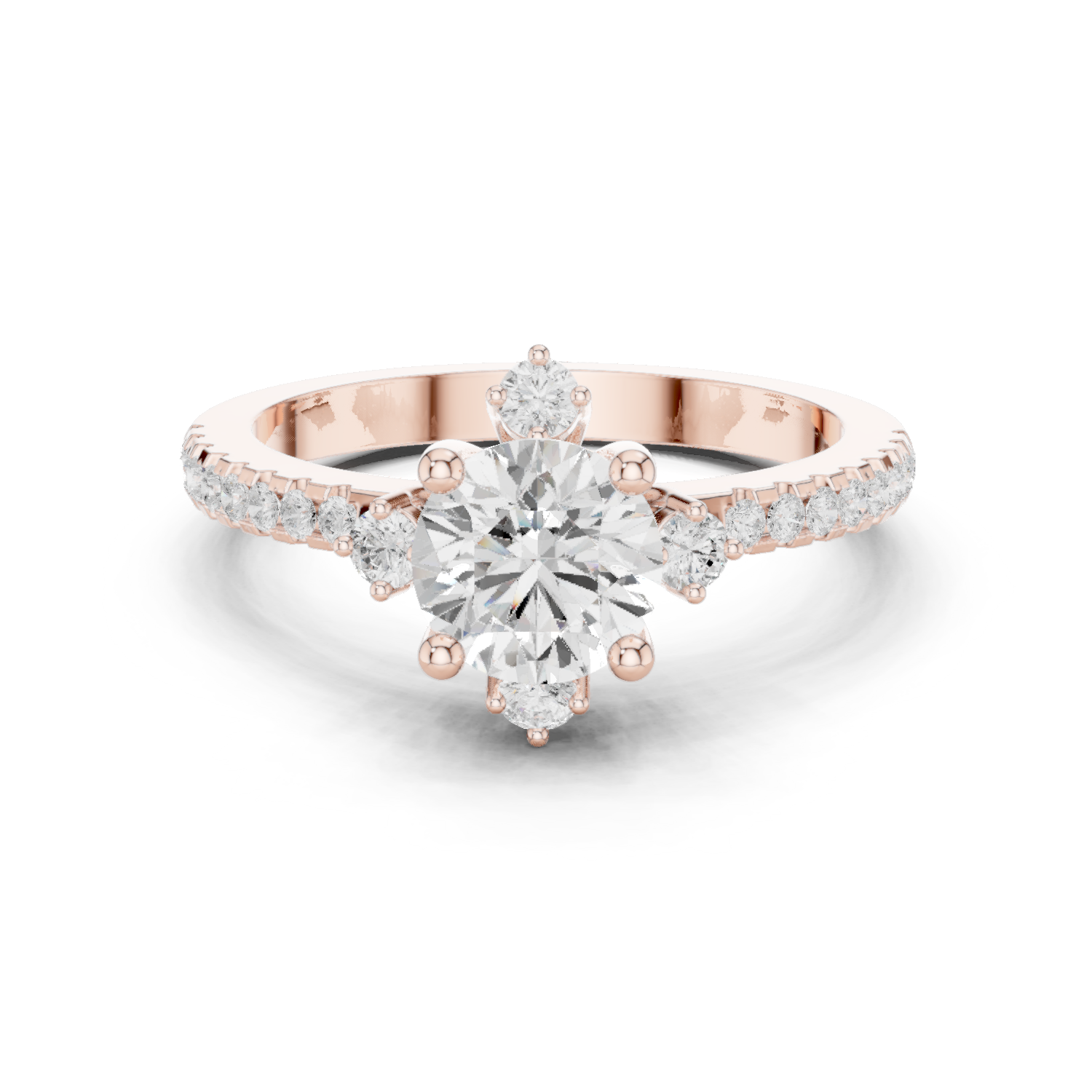 Cliff Edge Lab Grown Diamond Pointed Claw Ring