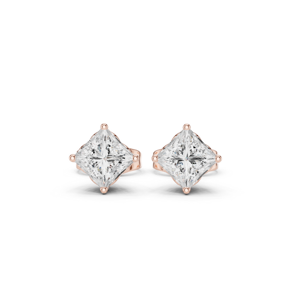 Princess Diamond Lab Grown Diamond Earrings