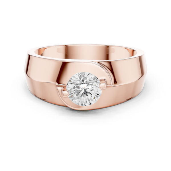 Exquisite 0.8 ct Round Diamond Lab Grown Diamond Ring