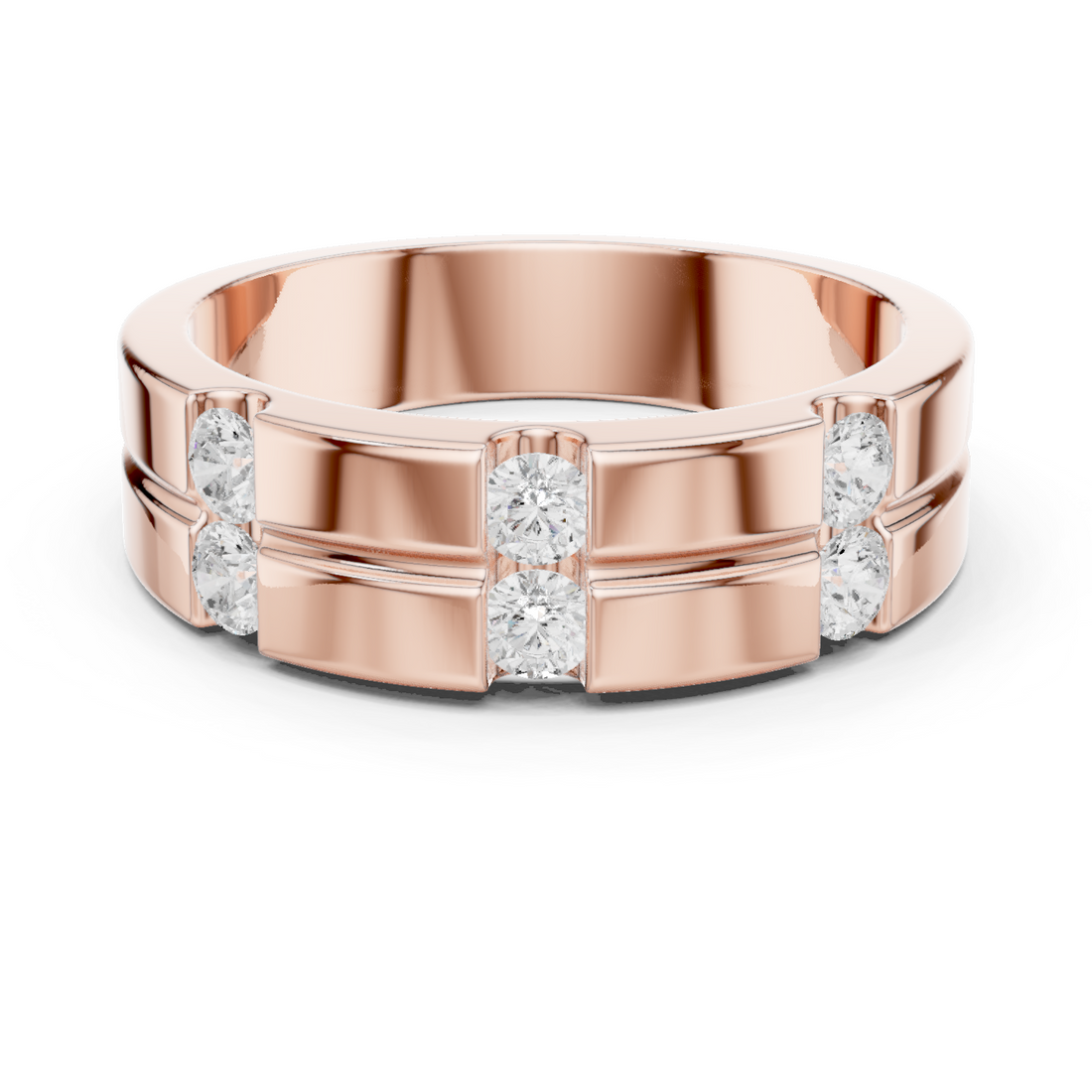 Timeless Round Diamond Accented Lab Grown Diamond Ring
